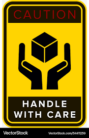 handle electronic items with care